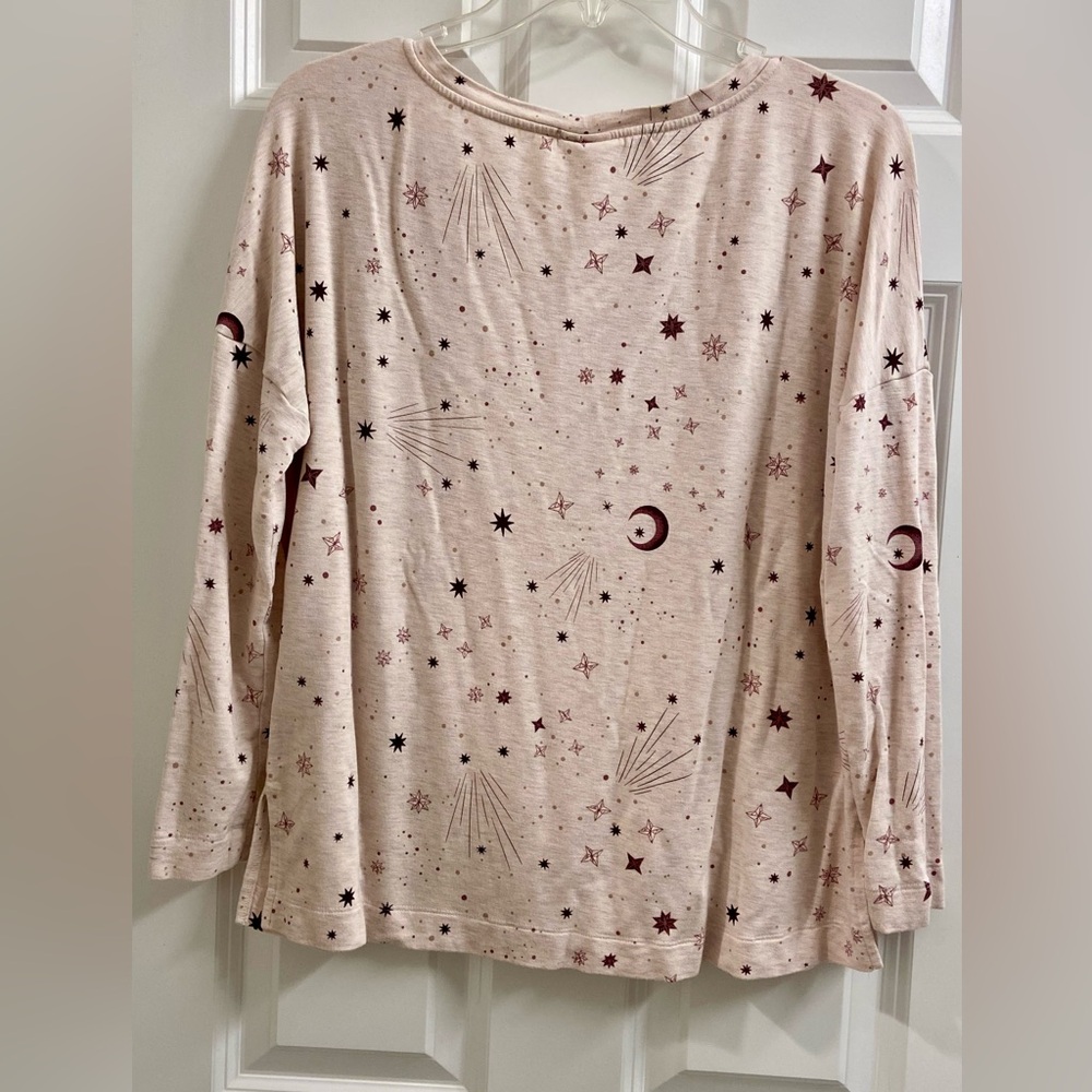 SOMA Women's Sunday Shooting Star Small LS Pajama Set Loungewear Celestial PJ - Picture 6 of 13